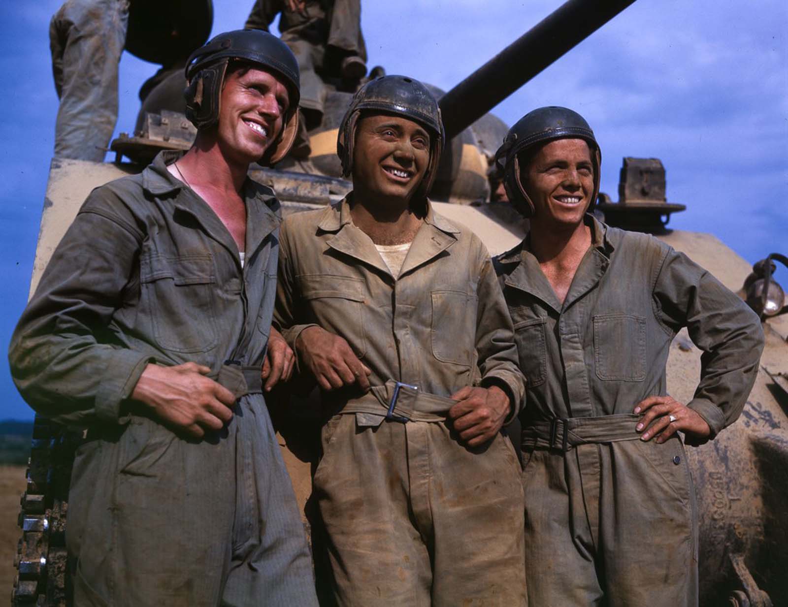 The crew of an M4 tank.