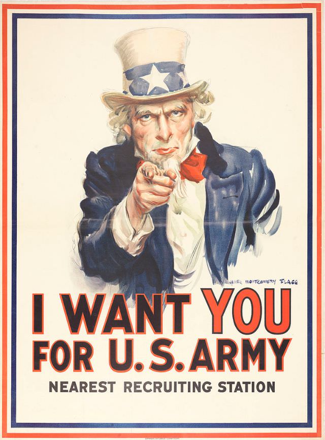 Famous Uncle Sam recruiting image