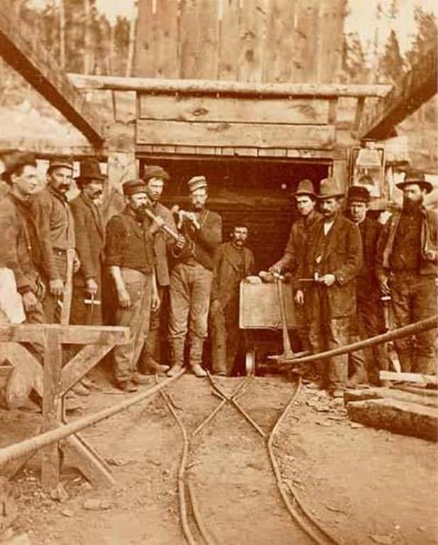 Men in Front of Carbonate Mine – Leadville, 1880