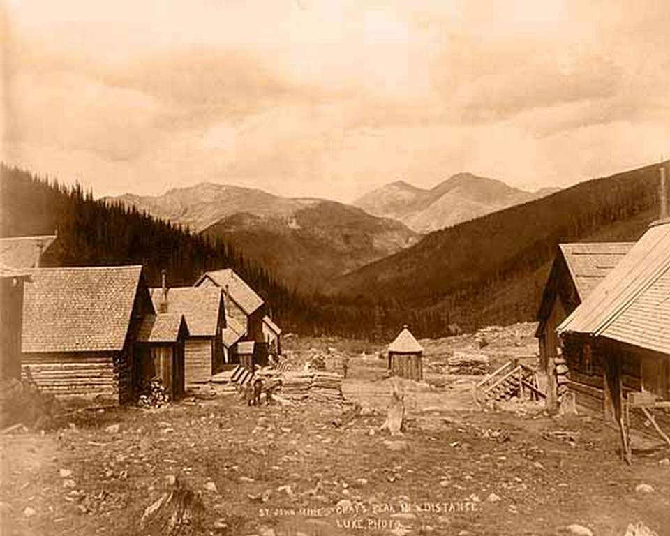Saint John Mine and Gray’s Peak in the Distance, 1880