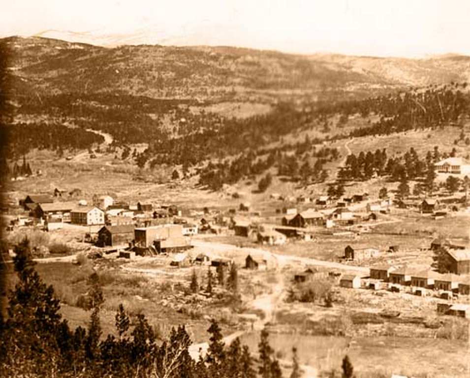 A view of early Nederland from above, 1877