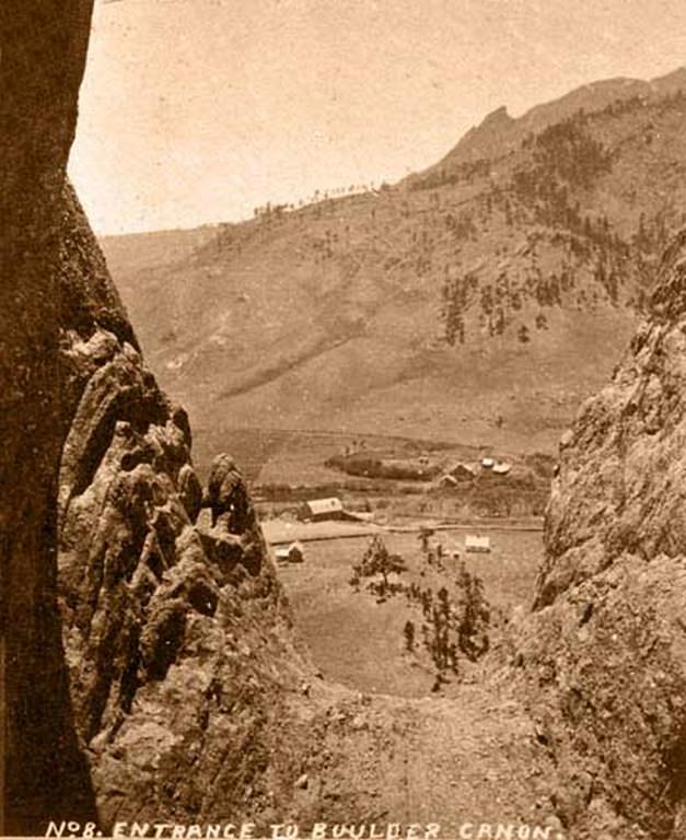 Entrance to Boulder Canyon, 1885