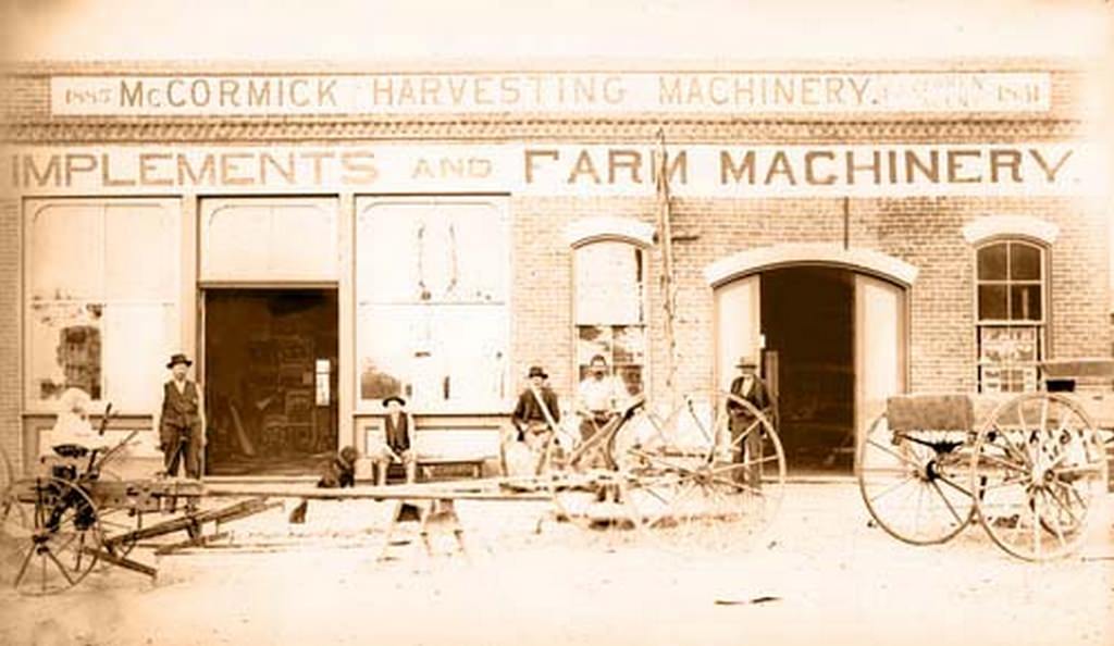Ed Perren Blacksmith and Farm Machinery, 1886