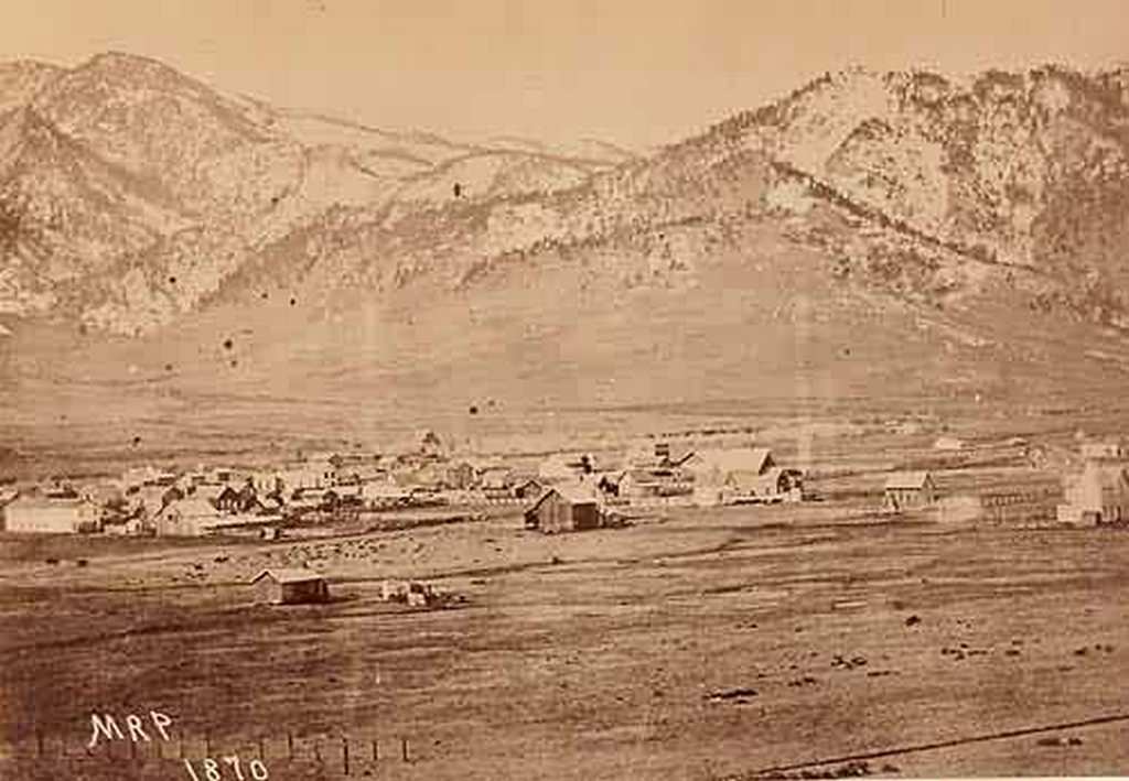 Boulder from 16th and Mapleton,1870
