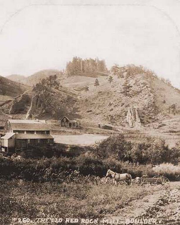 The Old Red Rock Mill, Boulder, 1870