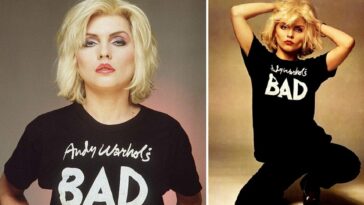 Debbie Harry in Andry Warhol Bad t-shirt
