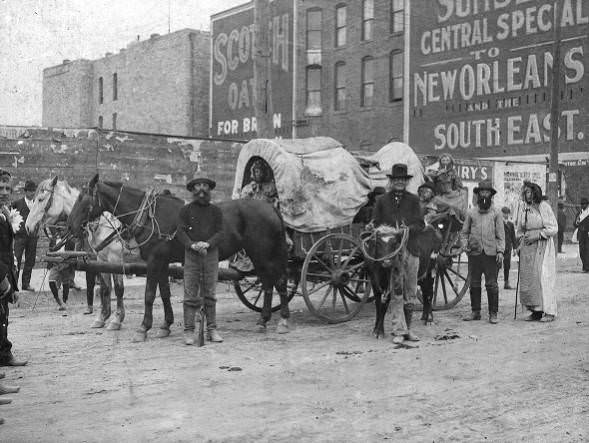 Mulkey Boys after a Flower Parade, 1898