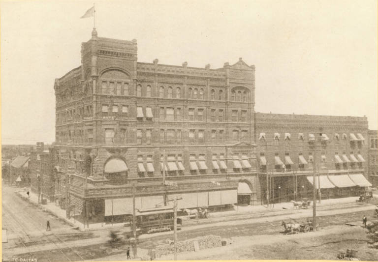 Worth Hotel and August's Department Store, 1899
