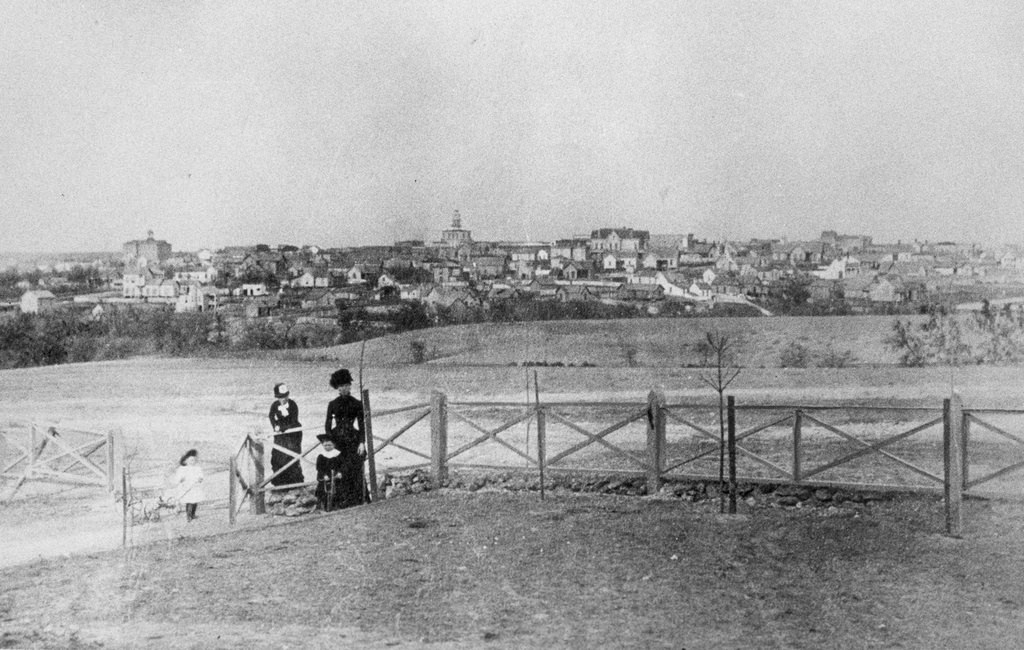 Earliest Fort Worth, Texas skyline, 1884