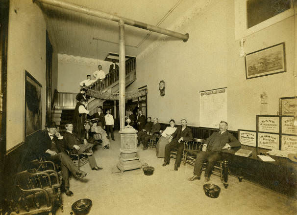 Interior of Unidentified Lobby, 1899