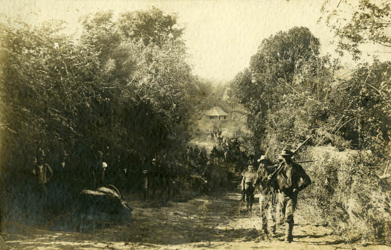 Troops in Parade, 1899