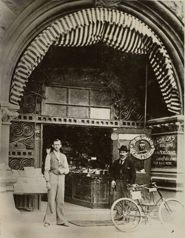 Hendricks Building Cigar and News Stand, 1894