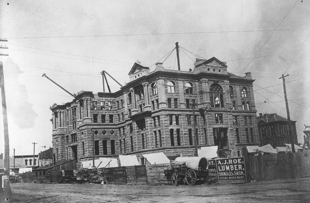 Tarrant County courthouse construction, 1894