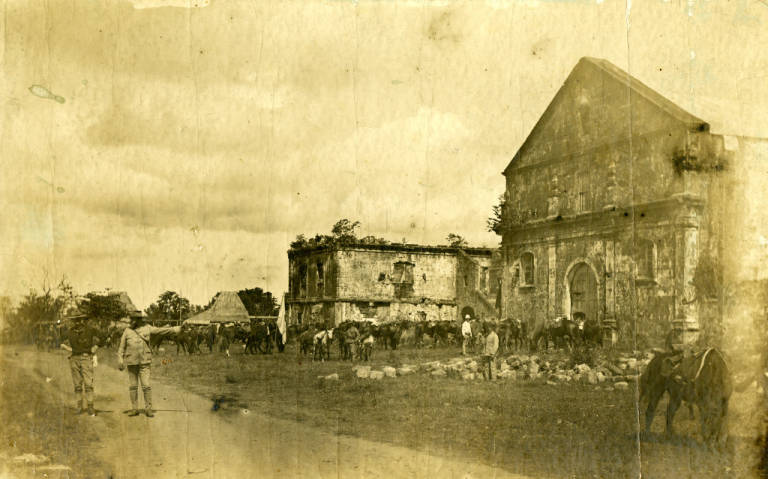 Col. George S. Anderson Reviews Camp, 1899