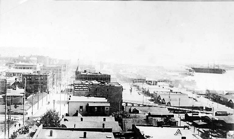 1st Ave. from about Pike St., 1895.