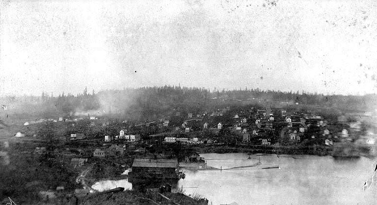 Fremont looking north from Queen Anne, 1890s