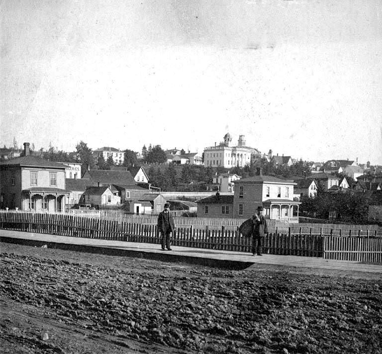 Pike Street and 2nd Avenue, 1884