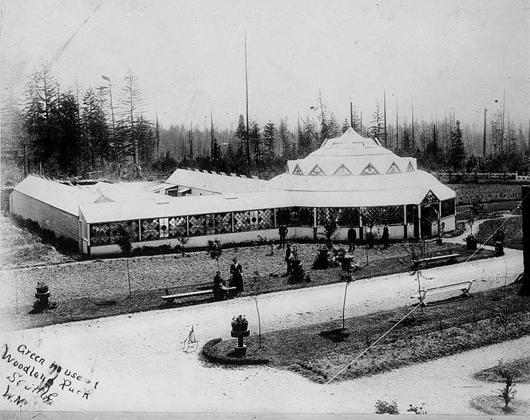 Woodland Park conservatory, 1896