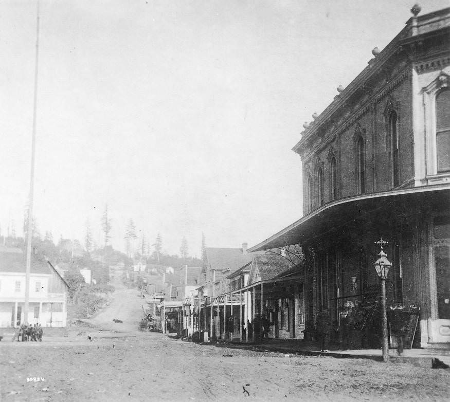 Yesler Way from 1st Ave., 1875