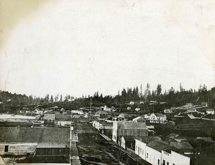 View north from 1st Ave. S. and S. Washington Street, 1870