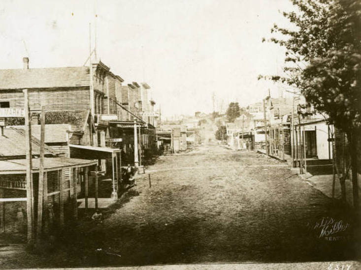 1st Ave. north from Yesler Way, 1878