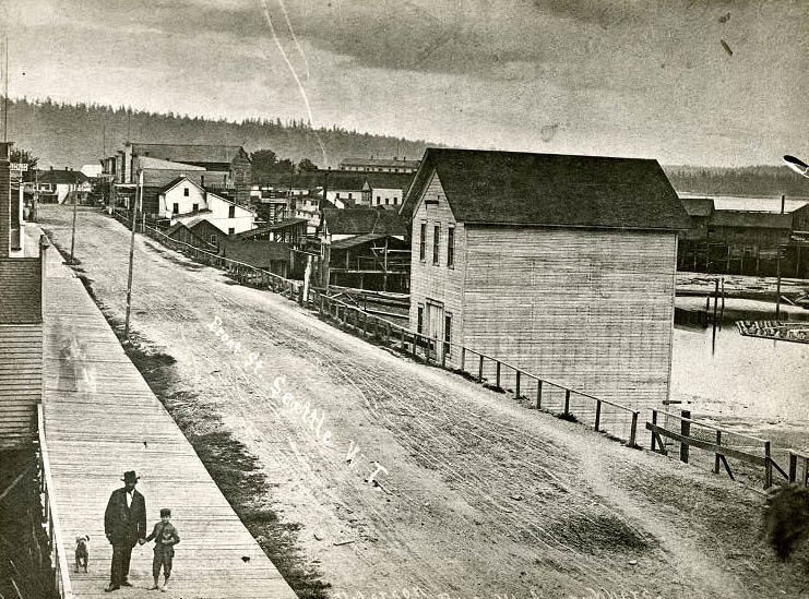 1st Avenue, south from Madison Street, 1879