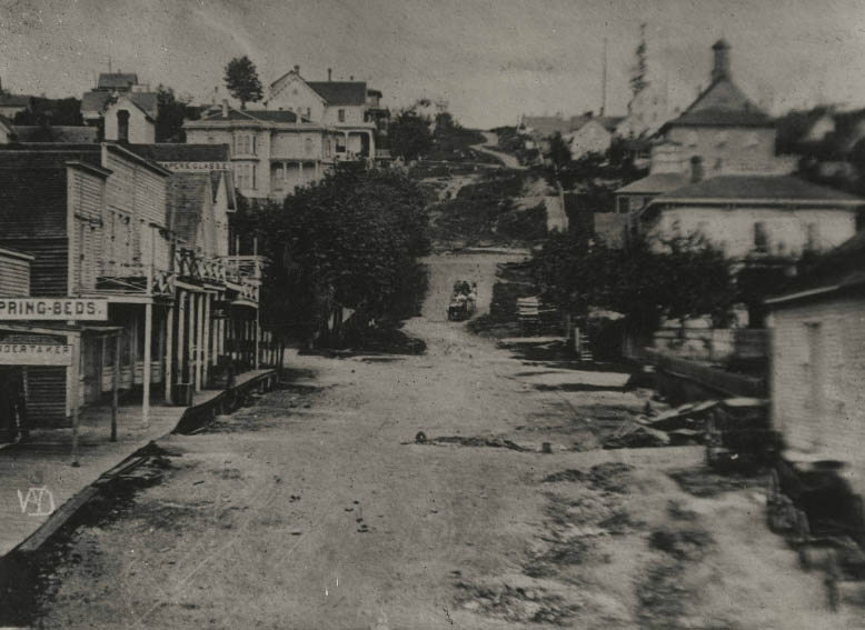 Cherry St. looking east from 1st Ave. 1875