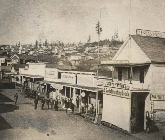 East side of 1st Ave. S. between S. Washington St. and S. Main Street, 1870