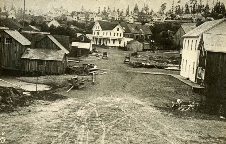 Occidental Hotel at 1st Ave. and James Street, 1872