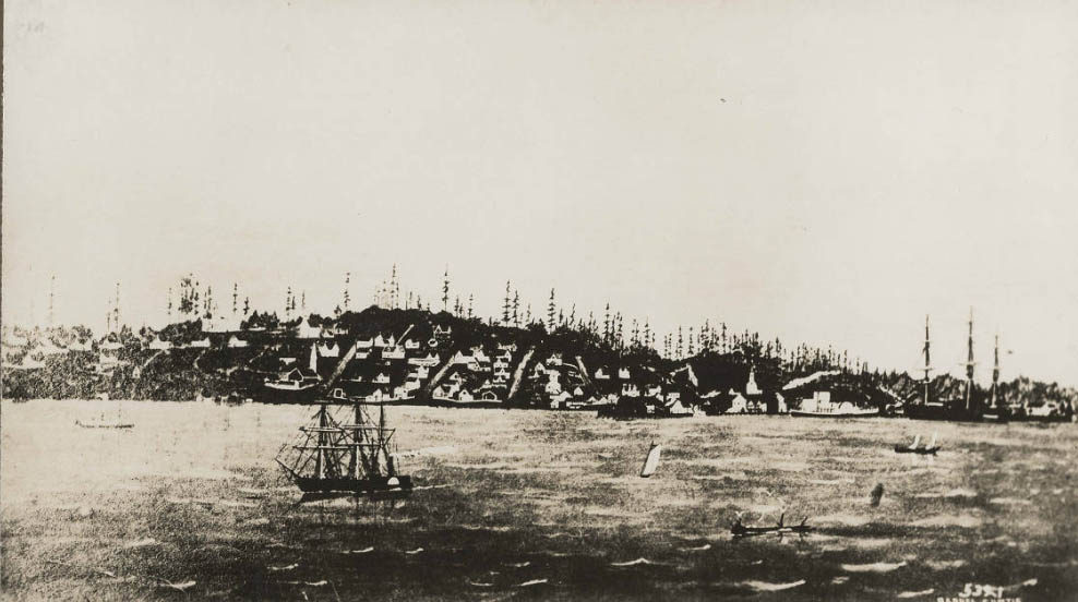 Seattle from Elliott Bay, 1871