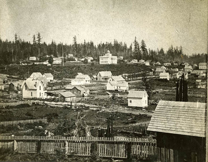 View from 2nd Ave. and Pike Street, 1870