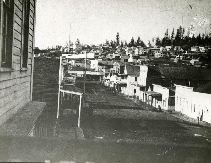 View north from 1st Ave. S. and S. Main Street, 1876