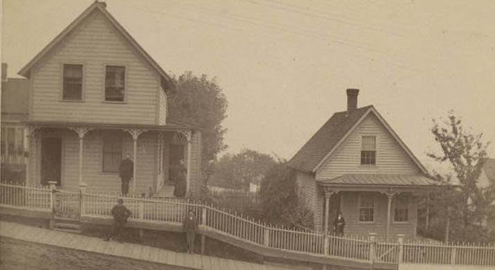 Johnson home at 5th Ave. and Seneca Street, 1884