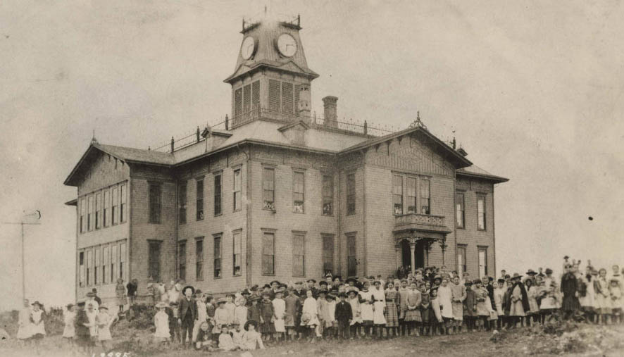 Opening day of Central School, May 7, 1883