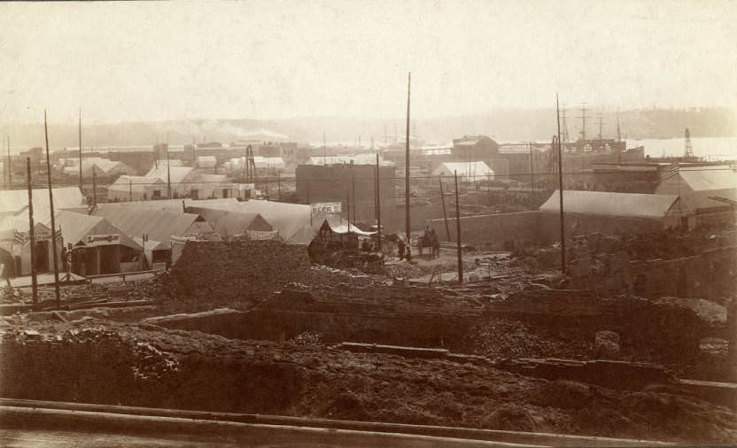 Reconstruction near 2nd Ave. and James Street, June 1889