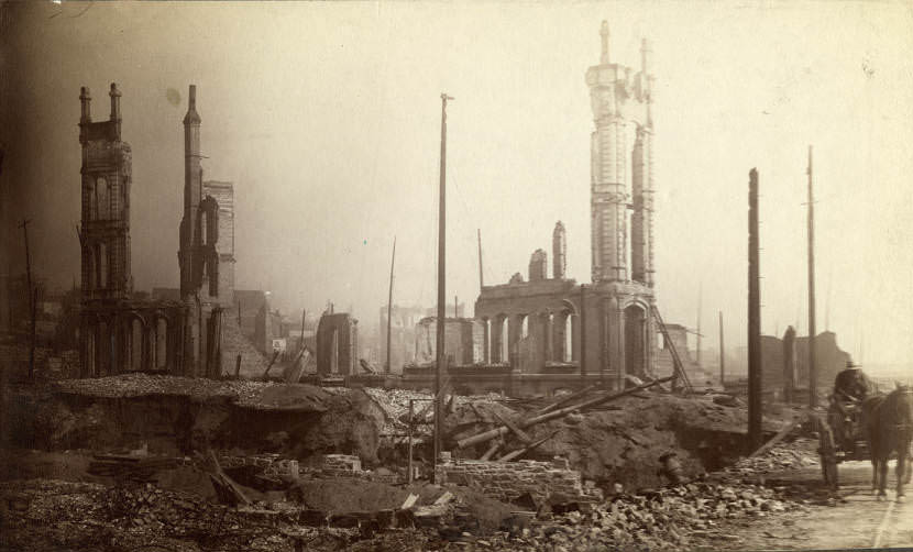 Ruins of the Occidental Hotel, June 1889