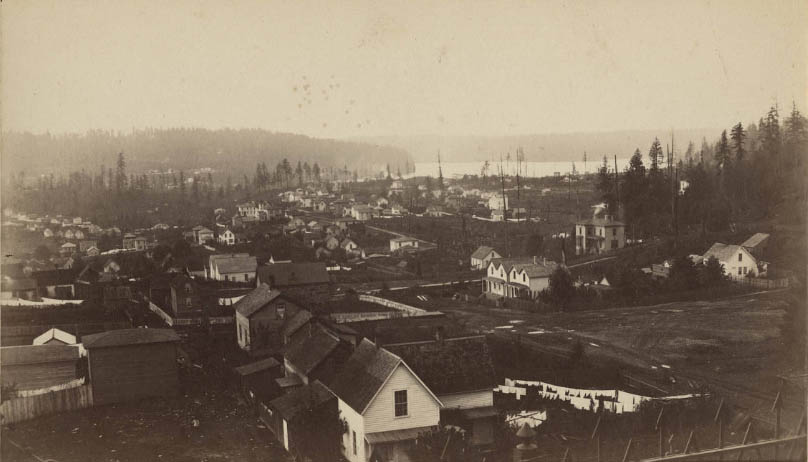 View north from Central School, 1883