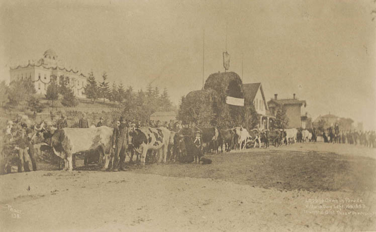 Villard Day parade at 3rd Ave. and University Street, September 16, 1883