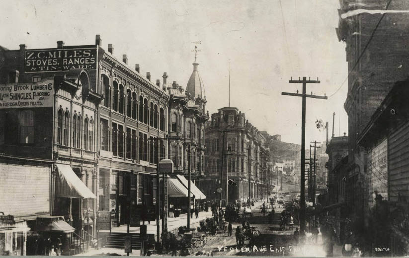 Yesler Way looking east, June 5, 1889