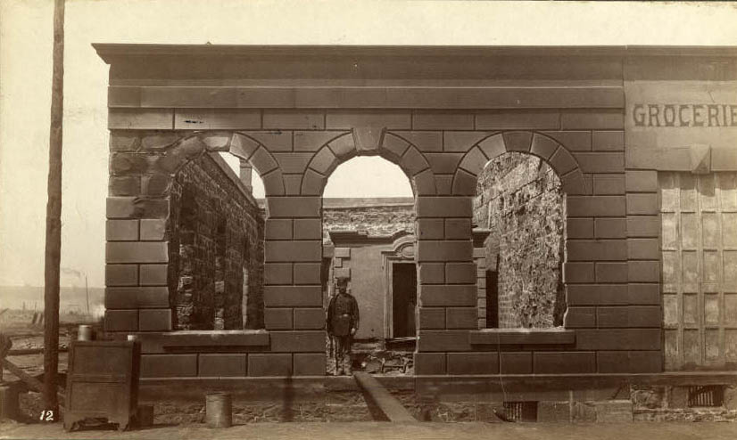Dexter Horton Building ruins following the Great Fire, June 1889