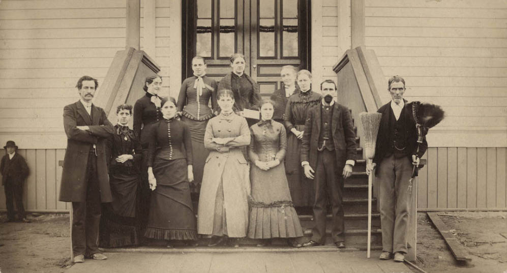 Central School faculty on opening day, May 7, 1883