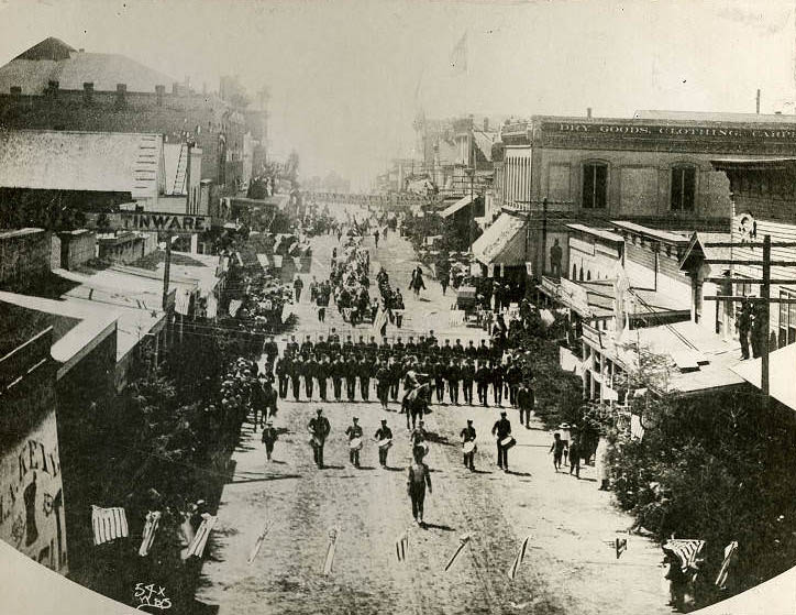 1st Ave. S. south from Yesler Way, 1885