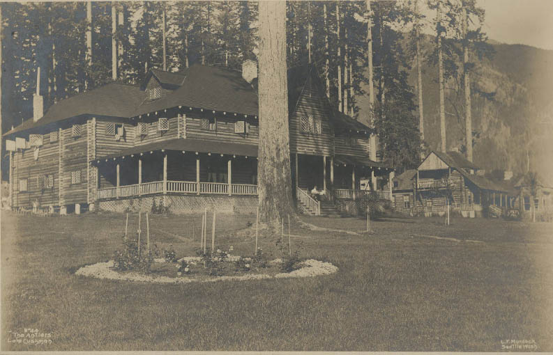 Antlers Hotel on Lake Cushman, 1899