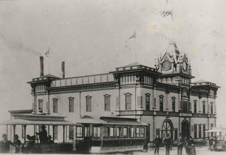Cable powerhouse at 2nd Ave. and Denny Way, 1892