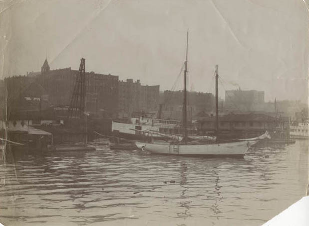 Waterfront at foot of Union Street, 1896