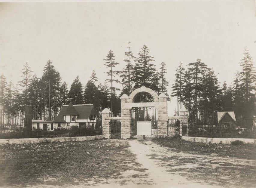 Woodland Park entrance, 1891