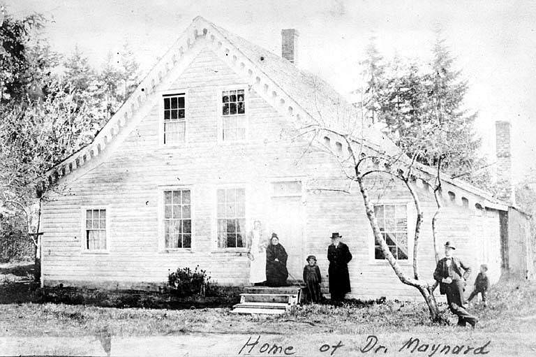 Dr. David Swinson Maynard residence near Alki, 1873