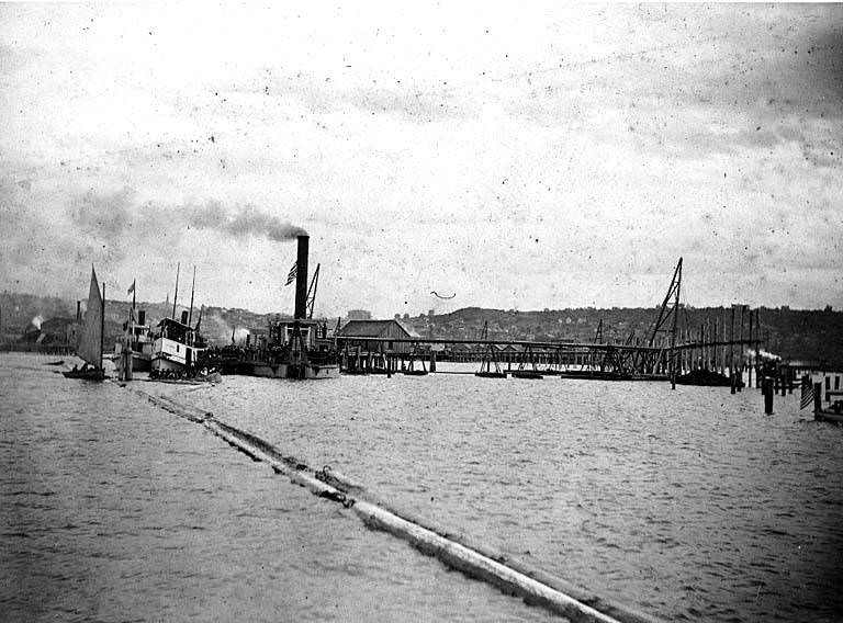 Dredging operation for the Seattle and Lake Washington waterway, July 29, 1895