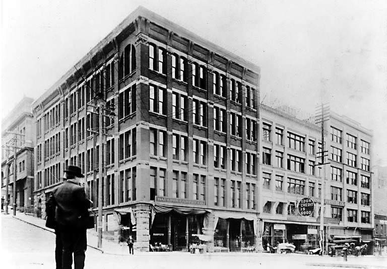 Holyoke Building, Spring St. southeast corner of 1st Ave., 1890