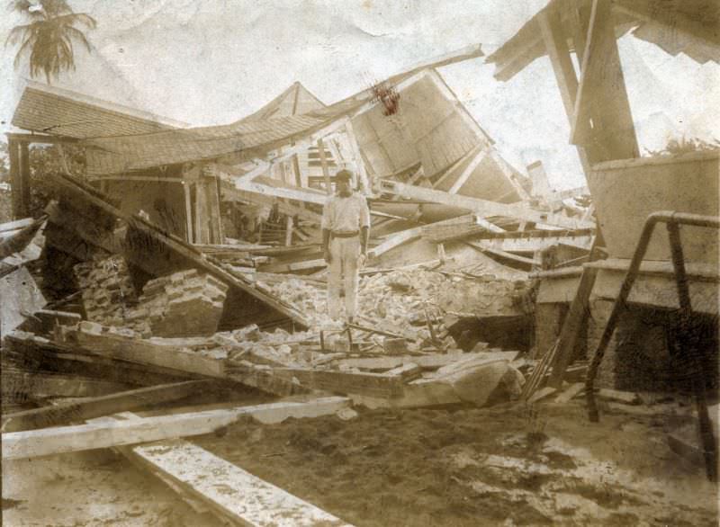 Earthquake damage, Port Royal, Jamaica, 1907
